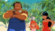 Papa Tuanaku (l.), Marina (2.v.l.) mit Raoul und Timeti (r.) freuen sich auf das Inselfest.