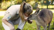 Terri Irwin with kangaroo