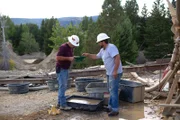 Dave Turin & Jason Sanchez inspecting a pan
