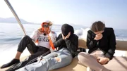 Carmen, Shaina und Davina sind wenig begeistert über den Bootsausflug