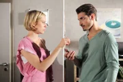 Aus und vorbei: Sarah (Christina Siemoneit) trennt sich tief verletzt von Marco (Salvatore Greco) und gibt ihm den Wohnungsschlüssel zurück.
