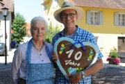 10 Jahre "Dahoam is Dahoam" Von links: Ursula Erber (Theresa Brunner) und Wolfgang Schneider (Wolfgang Schneider).