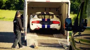 Michael with Dodge Viper ACR in the truck, ready for the test.