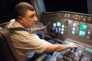 Captain Erdem - portrayed by actor Hrant Alianak,  prepares for take off