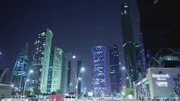 Wolkenkratzer an der Westbay, der imposanten Skyline in Katars Hauptstadt Doha. Vor 30 Jahren war hier noch Wüste.