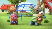 Pip und Posy haben neue Spielzeuge bekommen. Sind Froschi und Schweinchen jetzt abgeschrieben?