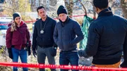 L-R: Hailey Upton (Hailey Upton), Jay Halstead (Jesse Lee Soffer) und Hank Voight (Jason Beghe)