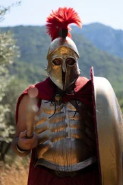 Sparta war einer der wenigen griechischen Stadtstaaten mit einem stehenden Heer. Seine Soldaten waren sehr gut ausgebildet.