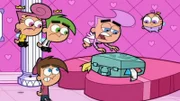 L-R: Wanda, Timmy, Cosmo, Cupid, Poof