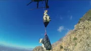In Utah, USA, werden Bergziegen über die Luft umgesiedelt.
