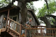 The crew during the treehouse build.