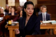 LAW & ORDER -- "Turn The Page" Episode 23004 -- Pictured: Zabryna Guevara as Amanda Stanley -- (Photo by: Will Hart/NBC)