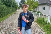 Jungpolitiker Hannes Kreschel beim Wahlkampf