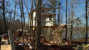 During the built of the Magical Modern Treehouse.