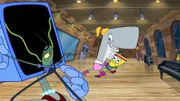 v.li.: Karen, Plankton, Pearl, SpongeBob