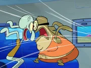 v.li.: Squidward, Bubble Bass
