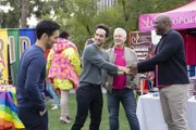 (v.l.n.r.) Travis Montgomery (Jay Hayden); Eli Stern (Rob Heaps); Paul Montgomery (Robert Curtis Brown); Kyle Martin (Kevin Daniels)