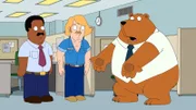 (v.l.n.r.) Cleveland Brown; Terry; Tim der Bär