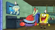 v.li.: Squidward, Mr. Krabs, SpongeBob