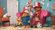 v.li.: Judy Brown, Paddington, Mr. Brown, Tante Lucy, Jonathan Brown