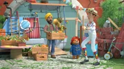 v.li.: Baaz, Paddington, Mr. Brown