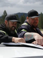 Team Turin at Boise Basin, Idaho (Left to right, KC Morgan, Nathan Clark).