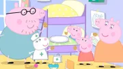 v.li.: Daddy Pig, Suzy Sheep, George Pig, Peppa Pig, Mummy Pig