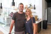 Host Christina El Moussa takes a quick break with her boyfriend Ant at a nearby coffee shop in Newport Beach, as seen on HGTV's Christina on the Coast