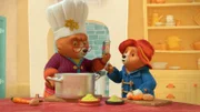 v.li.: Tante Lucy, Paddington