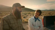L-R: Matt Raney and Jonathan Kondor at the Kondors Homestead in Lovelock, Nevada.