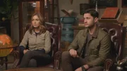Die Moderatoren Jessica Chobot und Phil Torres.