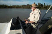 Vernon Adkison driving the gold ship.