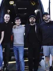 L-R: Cody Ray Desbiens, Chandler Riggs, Dave Tango, Steve Gonsalves