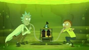 L-R: Rick, Morty