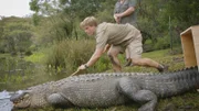 Robert Irwin mit einem Krokodil