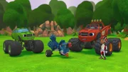 v.li.: Pickle, Crusher, Blaze, AJ