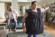 Toby (Chris Sullivan, l.) sieht in Kates (Chrissy Metz, r.) plötzlichem Fitness- und Gesundheitswahn eine ungesunde Obsession, doch den wahren Grund dafür kennt nur sie ...