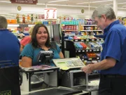Amanda Ostrowski at checkout.