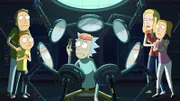 v.li.: Jerry, Morty, Rick, Beth, Summer