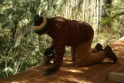 The team during the treehouse build.