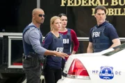 Ermitteln in einem neuen Fall: Morgan (Shemar Moore, l.), JJ (A. J. Cook, 2.v.l.), Prentiss (Paget Brewster, 2.v.r.) und Hotch (Thomas Gibson, r.) ...