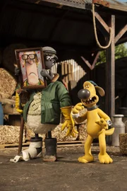 Die Schafe verkleiden sich als Farmer.