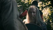 Augaire, König von Leinster (Brian Dawson) kämpft während der Schlacht von Cenn Fuait, 917 n. Chr.