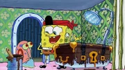 L-R: Gary, SpongeBob