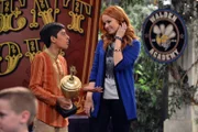 JESSIE - "Where's Zuri?" - Jessie and Zuri discover Stewart has a new laid-back "manny" named Hudson. Having grown to like Stewart, Zuri resents being told not to see him, and they run off together, in a new episode of "Jessie" premiering FRIDAY, JUNE 20 (8:00 PM - 8:30 p.m., ET/PT) on Disney Channel. (DISNEY CHANNEL/Eric McCandless) KARAN BRAR, DEBBY RYAN