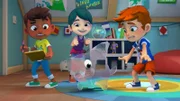v.li.: Royce, Olivia, Sharkdog, Max