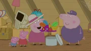 v.li.: George Pig, Peppa Pig, Granny Pig, Grandpa Pig