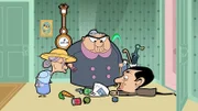 v.li.: Miss Wince, Mrs. Wicket, Mr. Bean