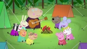 v.li. Zoe Zebra, Candy Cat, Rebecca Rabbit, Pedro Pony, Madame Gazelle, Zoe Zebra, Danny Dog, Peppa Pig, Emily Elephant, Suzy Sheep