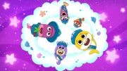Chucks (unten), Baby Shark (r.), William (oben, r.)